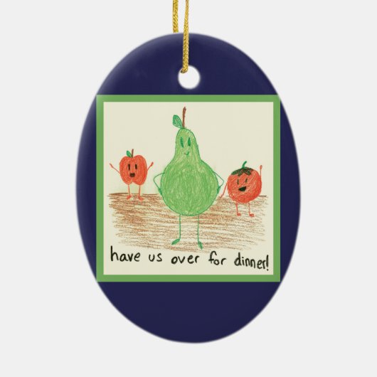 Kindernahrungsmittel Keramik Ornament (Hinten)