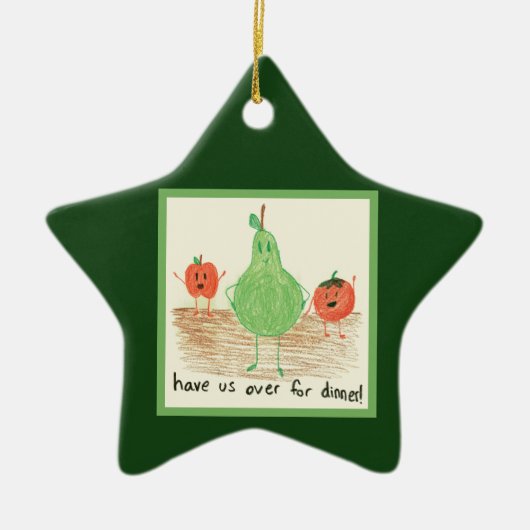 Kindernahrungsmittel-Kunst, Grün Keramikornament (Vorne)