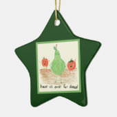 Kindernahrungsmittel-Kunst, Grün Keramikornament (Links)