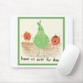 Kindernahrungsmittel-Kunst, Grün Mousepad (Mit Mouse)