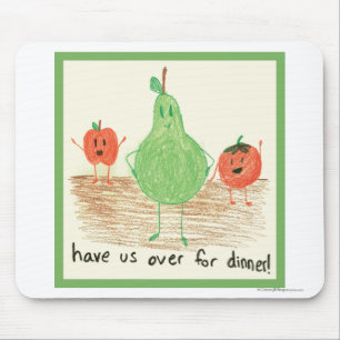 Kindernahrungsmittel-Kunst, Grün Mousepad