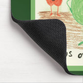 Kindernahrungsmittel-Kunst, Grün Mousepad (Ecke)