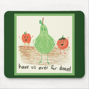 Kindernahrungsmittel-Kunst, Grün Mousepad