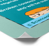 Kindernahrungsregeln #1 (blau-grün) poster (Ecke)