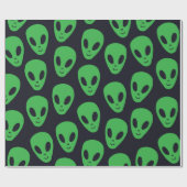 Kindernahtloses Muster mit Außerirdischen Geschenkpapier (Flach)