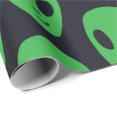 Kindernahtloses Muster mit Außerirdischen Geschenkpapier (Rolleneckpunkt)