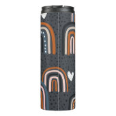 Kindernahtloses Muster mit handgezogenen Regenboge Thermosbecher (Rückseite)