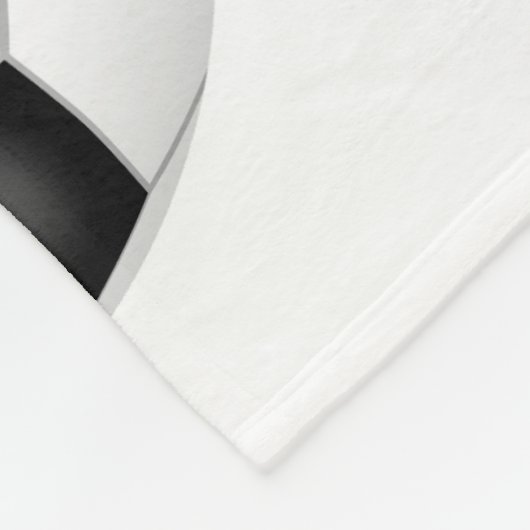 Kindername Cluster von Fußballbällen sportliche De Fleecedecke (Ecke)