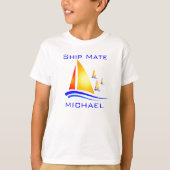 Kindername Fun Ship Mate Sailing T-Shirt (Vorderseite)
