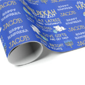 Kindername Hanukkah Wrapping Paper Geschenkwrap Geschenkpapier (Rolleneckpunkt)