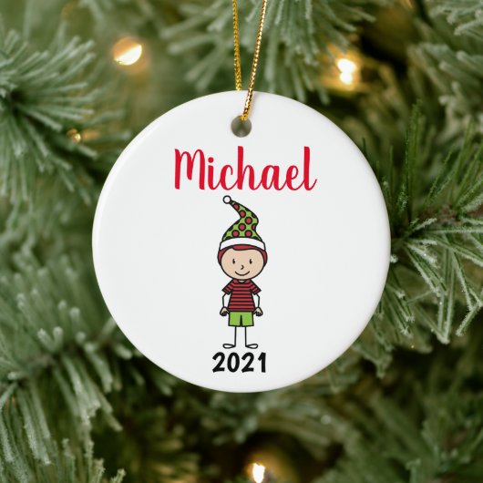 Kindername personalisiert keramik ornament (Baum)