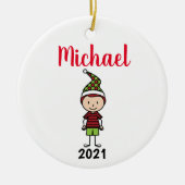 Kindername personalisiert keramik ornament (Vorne)