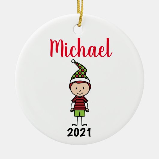 Kindername personalisiert keramik ornament (Vorne)