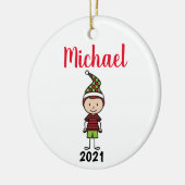 Kindername personalisiert keramik ornament (Links)