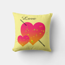 KINDERNAME Personalisierte HERZEN Kissen Kissen Ki