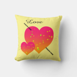 KINDERNAME Personalisierte HERZEN Kissen Kissen Ki