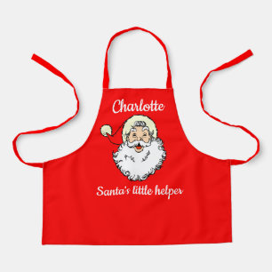 Kindername Santa's Helper Backen mit Mama Schürze