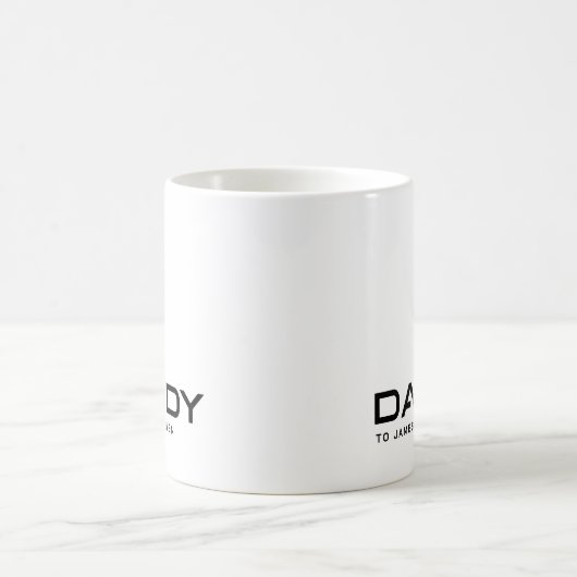 Kindernamen des modernen Vaters Kaffeetasse (Mittel)