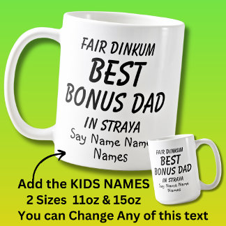 Kindernamen hinzufügen - Fair Dinkum BEST BONUS VA Kaffeetasse