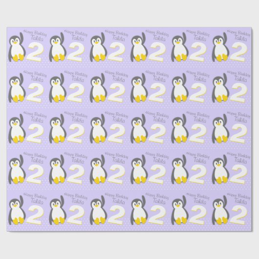 Kindernamensalter 2 niedliche geschenkpapier (Flach)