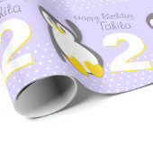 Kindernamensalter 2 niedliche geschenkpapier (Rolleneckpunkt)