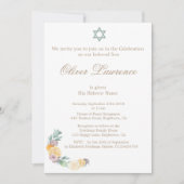 Kindernamenszeremonie Hebräische junge Einladung (Vorderseite)