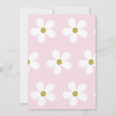 Kindernamenszeremonie Hebräisches Mädchen Pink Einladung (Rückseite)