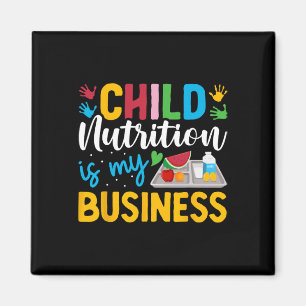Kindernutrition ist mein Geschäft Mittagessen-Dame Magnet
