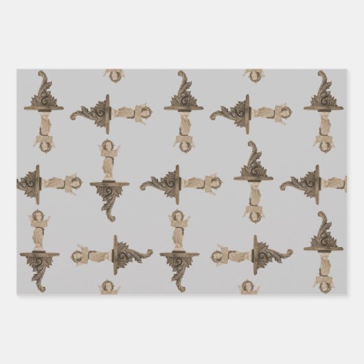 Kinderobjektmuster Geschenkpapier Set (Vorderseite)