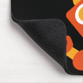 Kinderorange Roboter-personalisierte coole moderne Mousepad (Ecke)