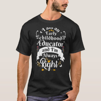 Kinderpädagoge haben immer Recht Frauen Presc T-Shirt