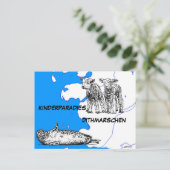 Kinderparadies Dithmarschen Postkarte (Stehend Vorderseite)
