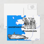 Kinderparadies Dithmarschen Postkarte (Vorne/Hinten)