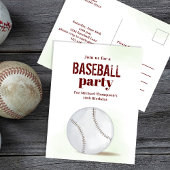 Kinderpartei Baseball Custom Postcard Postkarte