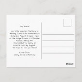 Kinderparteitag-Einladung Postkarte (Rückseite)