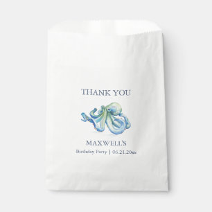 Kinderparty bevorzugt nautischen blauen Oktopus Geschenktütchen