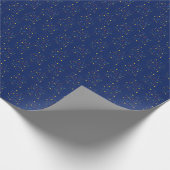 Kinderparty Blue Confetti Geschenkpapier (Ecke)
