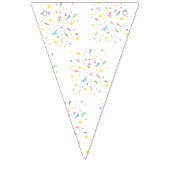 Kinderparty Blue Confetti Wimpelkette (Zweite Fahne)