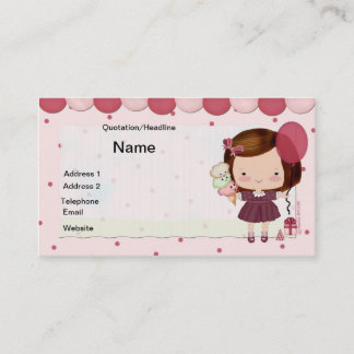 KinderParty-Geschäfts-Karte Visitenkarte