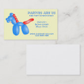 KinderParty-Planerunterhaltung freiberuflich tätig Visitenkarte (Vorne/Hinten)