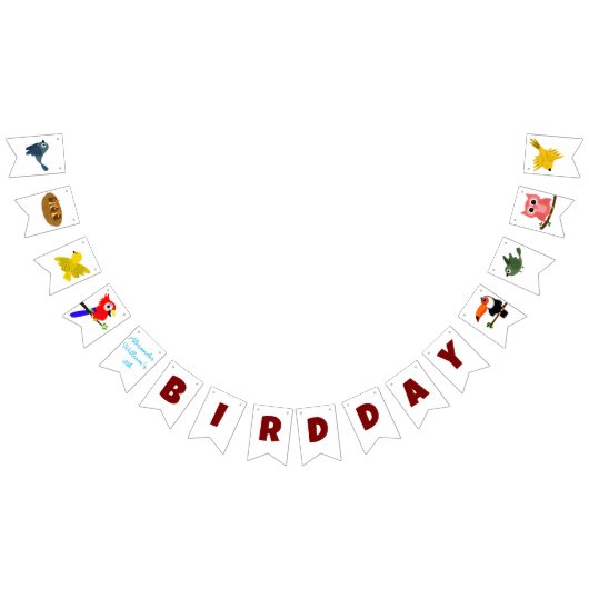 Kinderpartys Papagei Toucan Bird Wimpelkette (Alle)