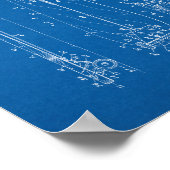 Kinderpatente - Skateboard-Untersetzer - Blueprint Poster (Ecke)