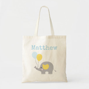 Kinderpersonalisierte Elefant-Tasche Tragetasche