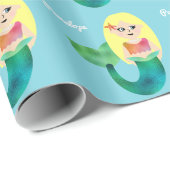 Kinderpersonalisierte Imitat-Folien-blonde Geschenkpapier (Rolleneckpunkt)