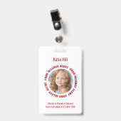 Kinderpersonalisierter Ausweis (Front with Clip)