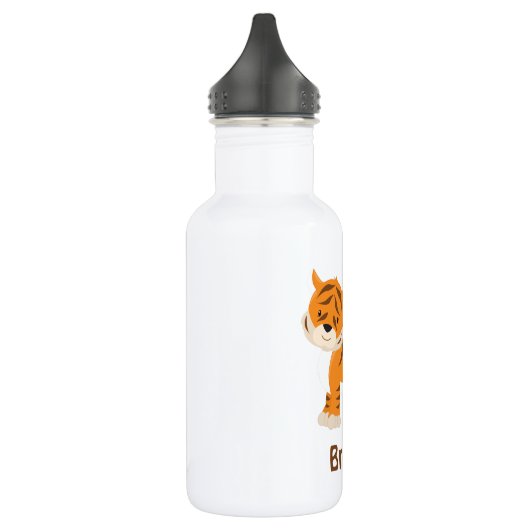 Kinderpersonalisierter Tiger Trinkflasche (Links)