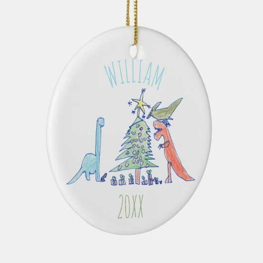 Kinderpersonalisiertes Keramik Ornament (Rechts)