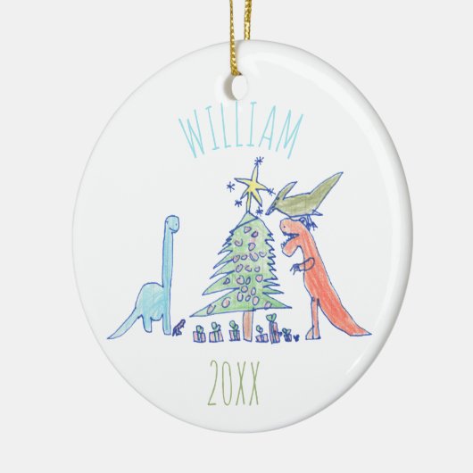 Kinderpersonalisiertes Keramik Ornament (Links)