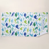 Kinderpersonalisiertes Strandtuch (Vorderseite)