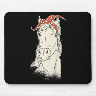 Kinderpferd mit Bandana - Niedliche Reitstour Mousepad